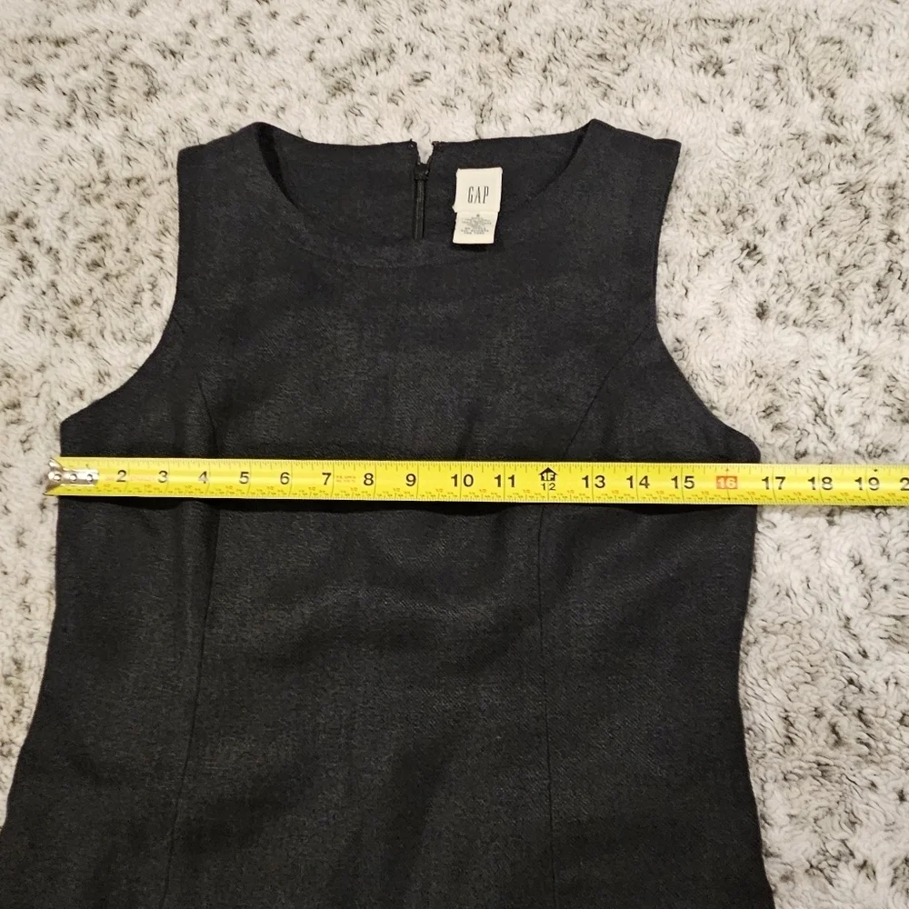 Gap SZ 6 100% Linen Black Career Sheath Dress With Matching Jacket Blazer - Picture 10 of 15